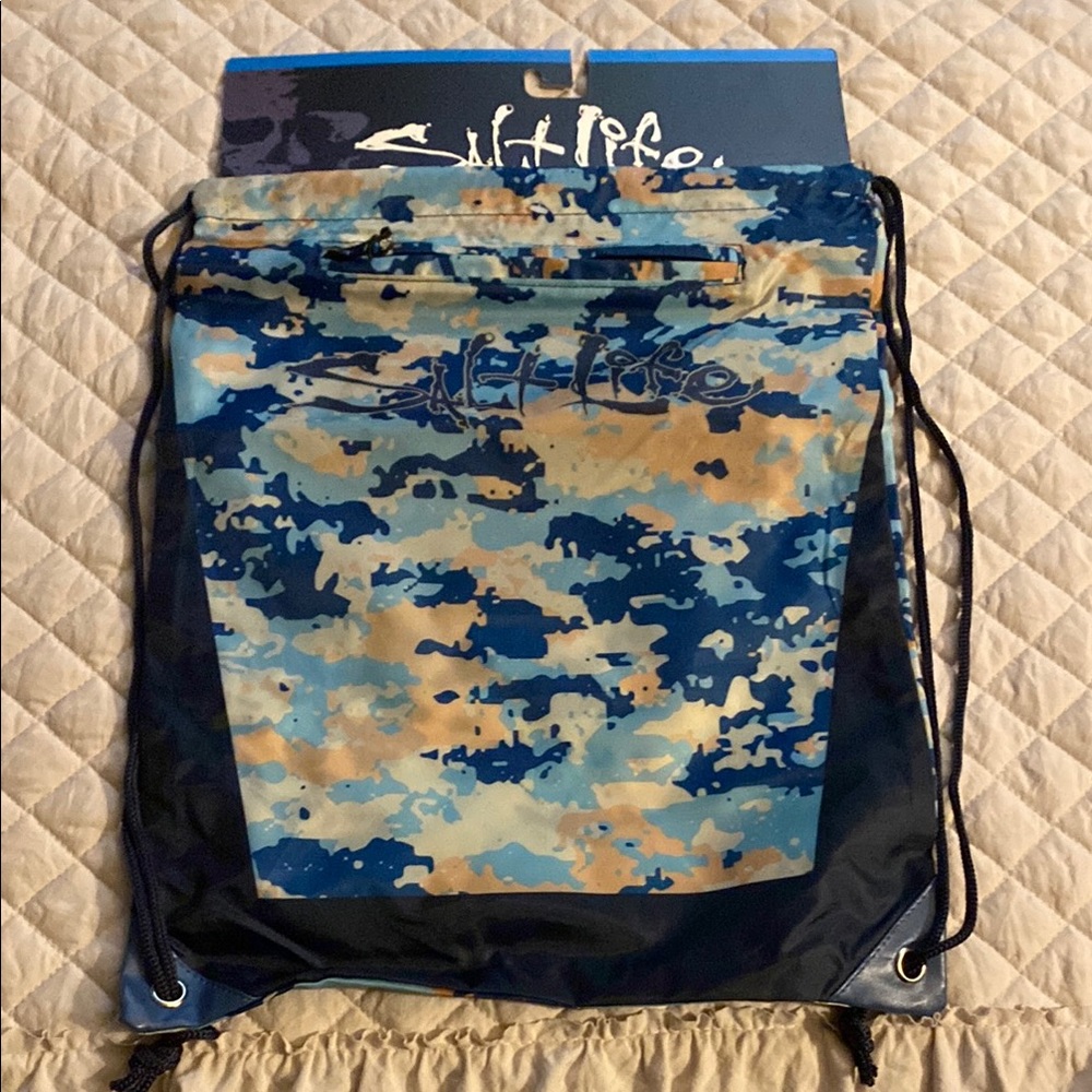 Salt Life Camo Drawstring Bag